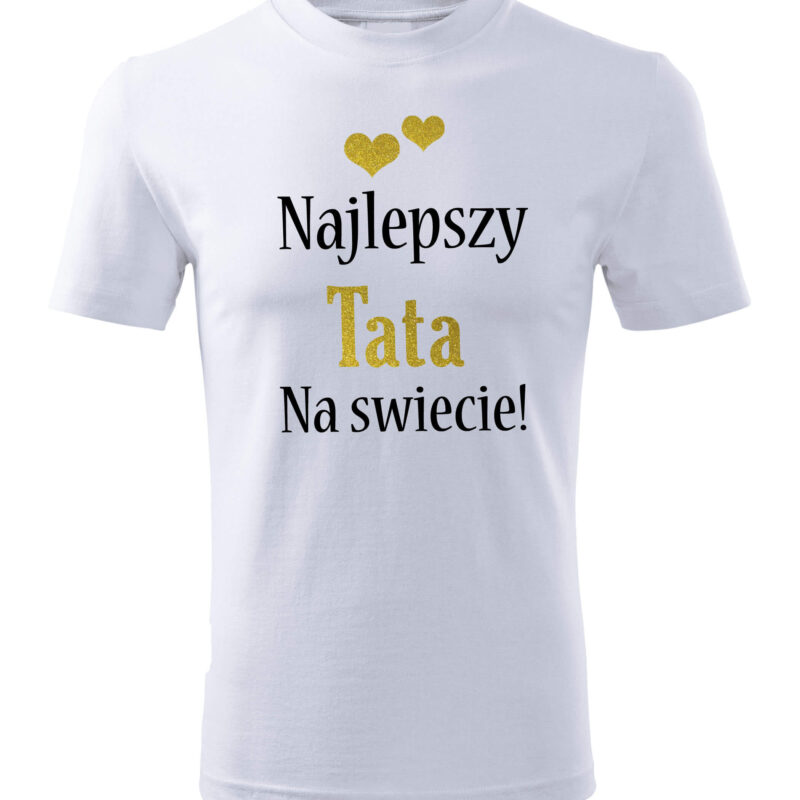 Koszulka męska - Najlepszy tata na świecie (złoty)