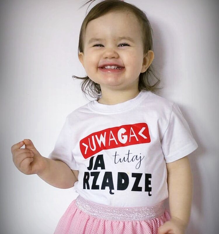 Koszulka dziecięca - Uwaga ja tutaj rządzę