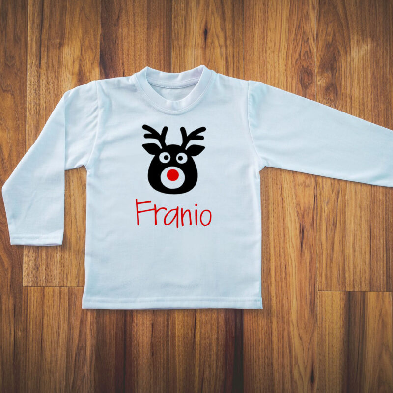 Koszulka dziecięca - Renifer z imieniem