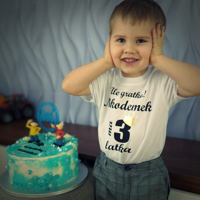 Koszulka dziecięca - Ale gratka mam 3 latka z imieniem