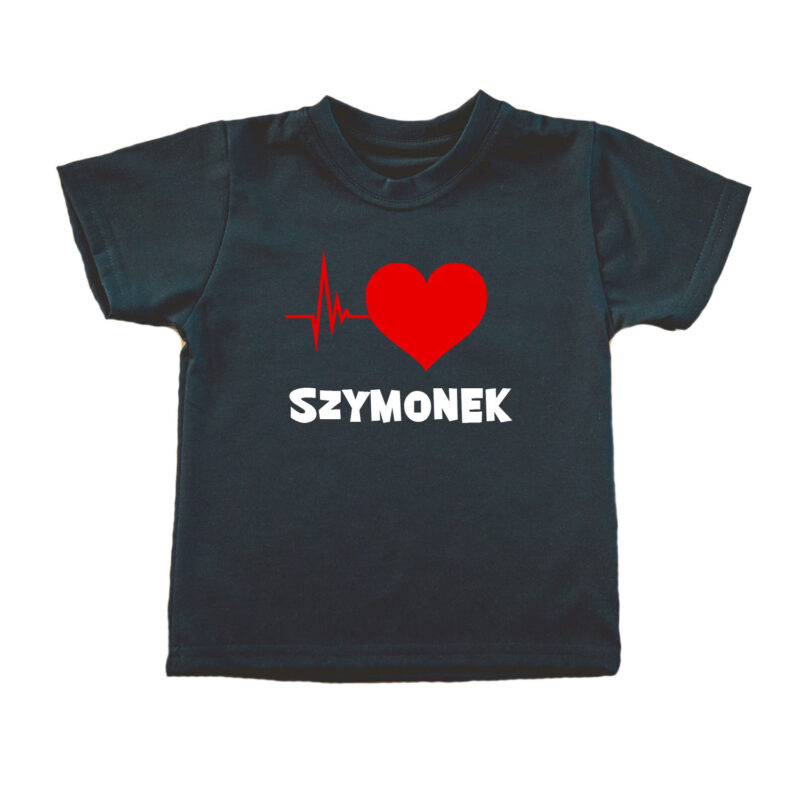 Koszulka dziecięca - Puls serca z imieniem