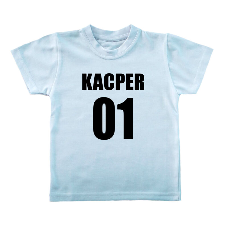 Koszulka dziecięca - do szkoły na WF z imieniem i numerem