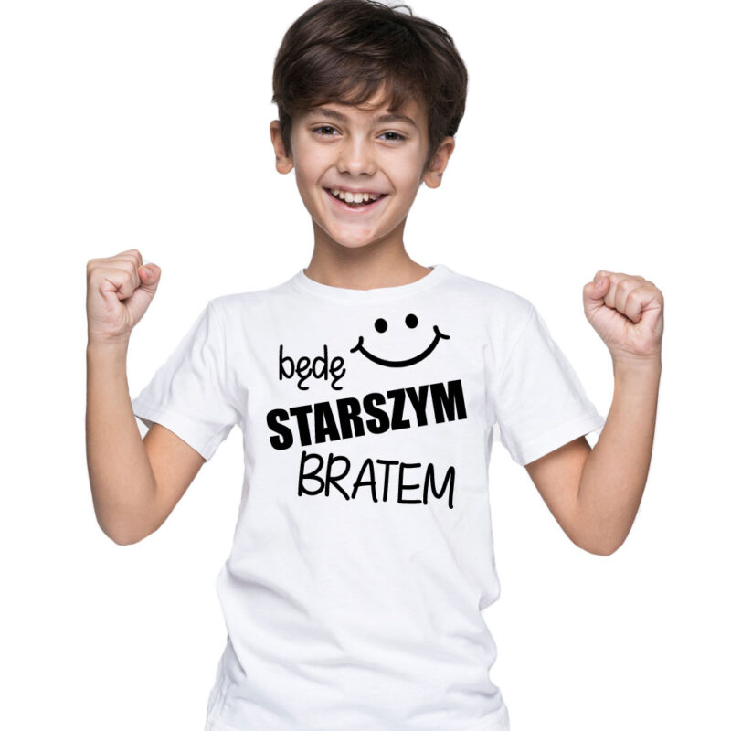 Koszulka dziecięca - Będę STARSZYM bratem v2