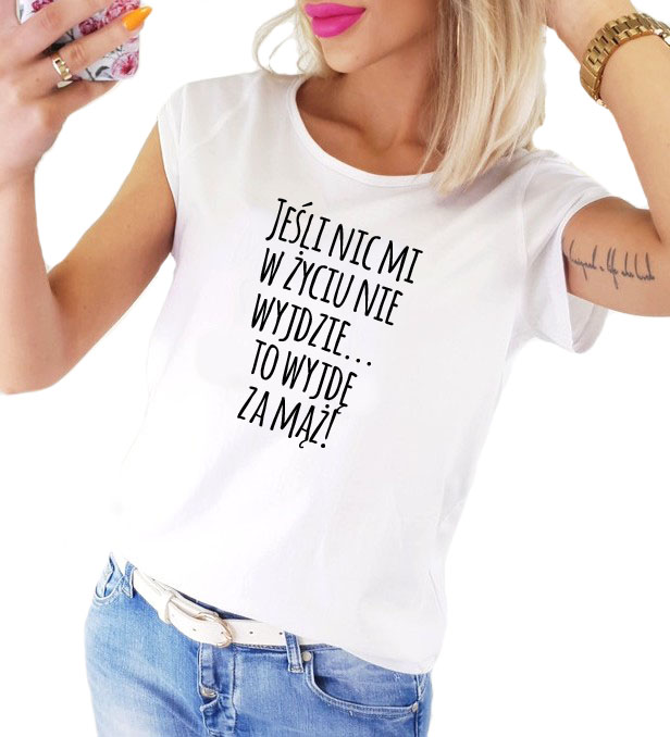 Koszulka damska - Wyjdę za mąż