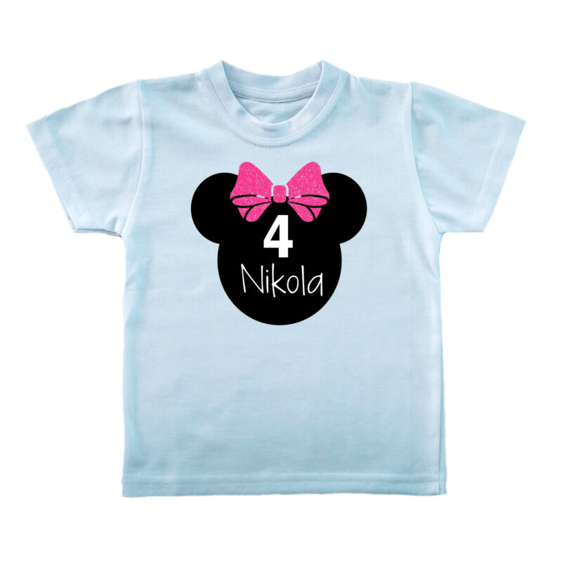 Koszulka dziecięca - 4 urodziny dla dziewczynki z imieniem