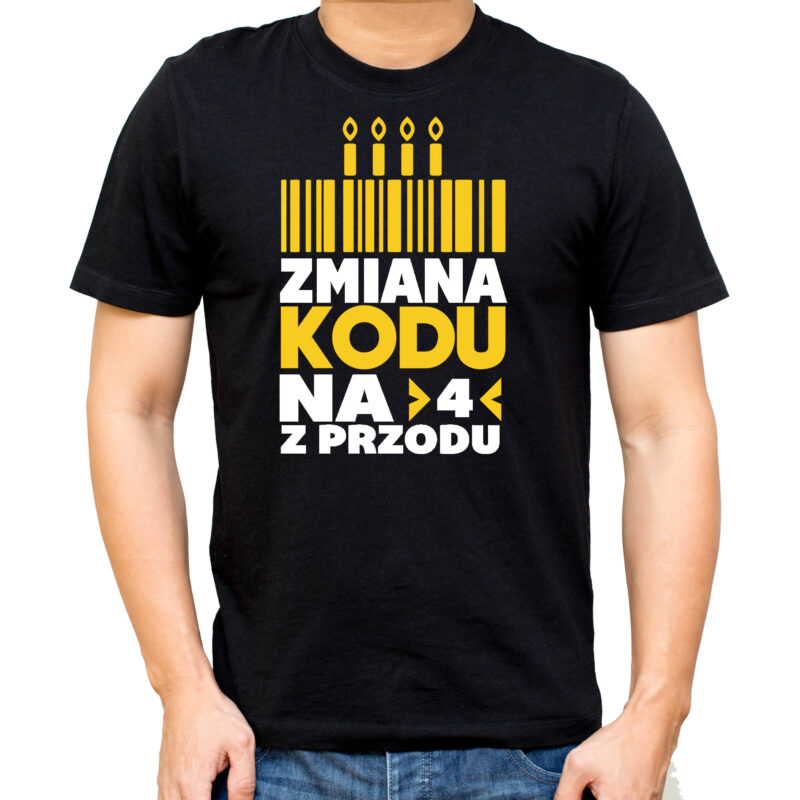 Koszulka męska - Zmiana kodu na 4 z przodu