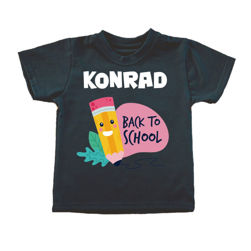 Koszulka dziecięca - Back to school z imieniem